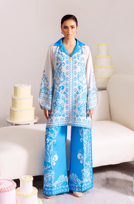 Silk Printed Unstitched 2 piece