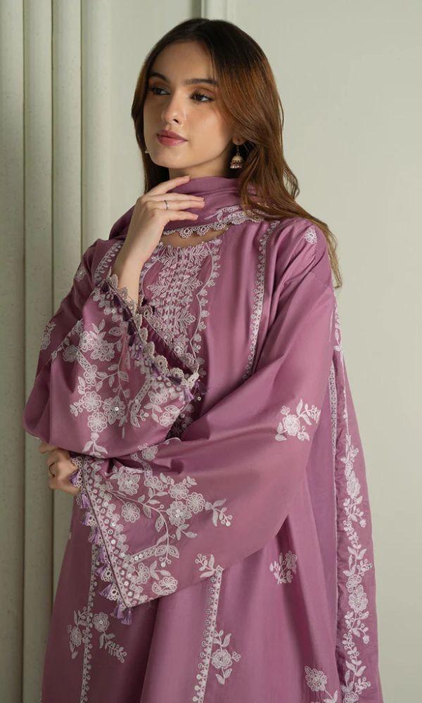 Embroidered 3 Piece Lawn - Luxury Edit