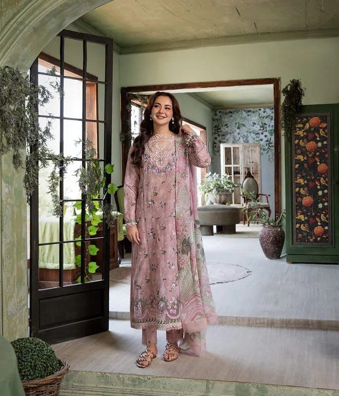 Embroidered 3 Piece Lawn - Luxury Edit