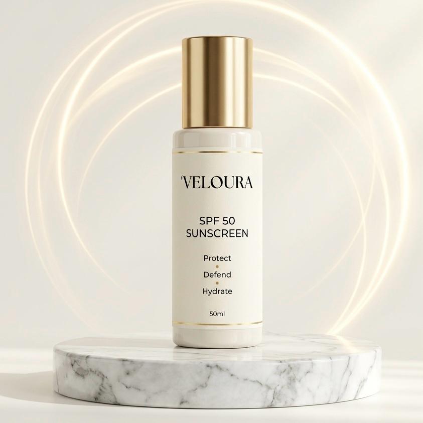 Veloura SPF 50 Sunscreen – Advanced UV Defense & Hydration
