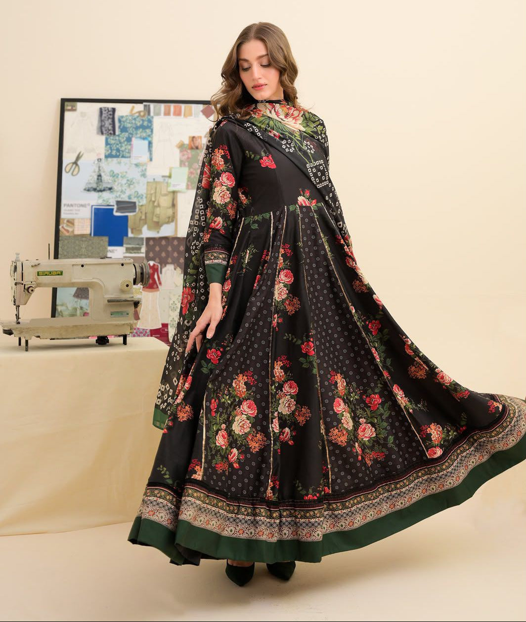 Digital Printed Lawn 3-Piece — Silk Dupatta Edit