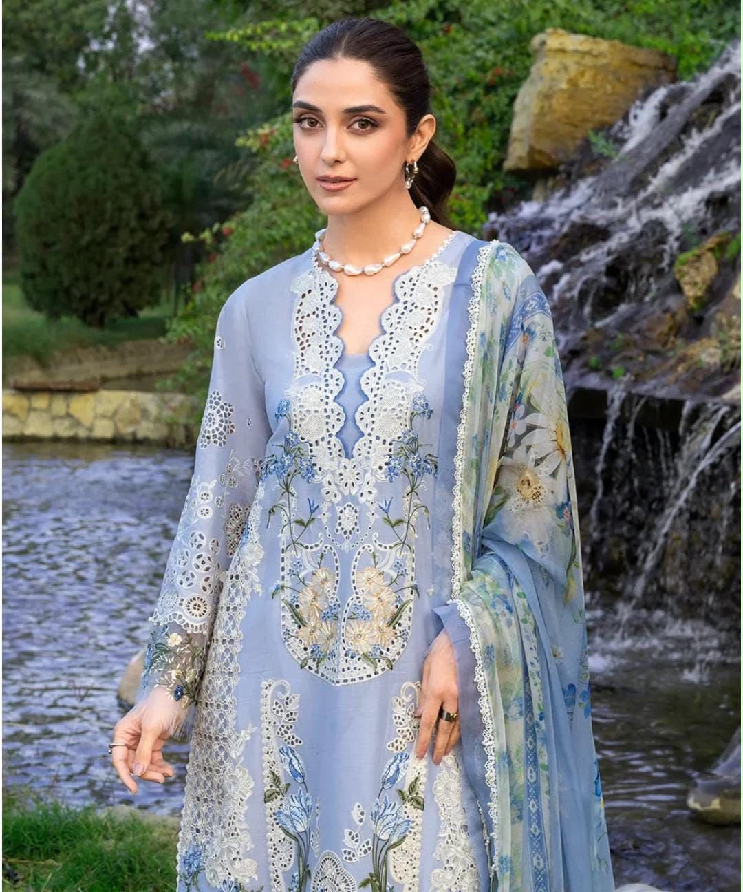 Heavy Embroidered Lawn 3-Piece — Monark Edit