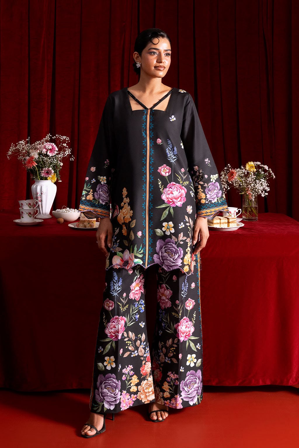 Silk Printed Unstitched 2 piece