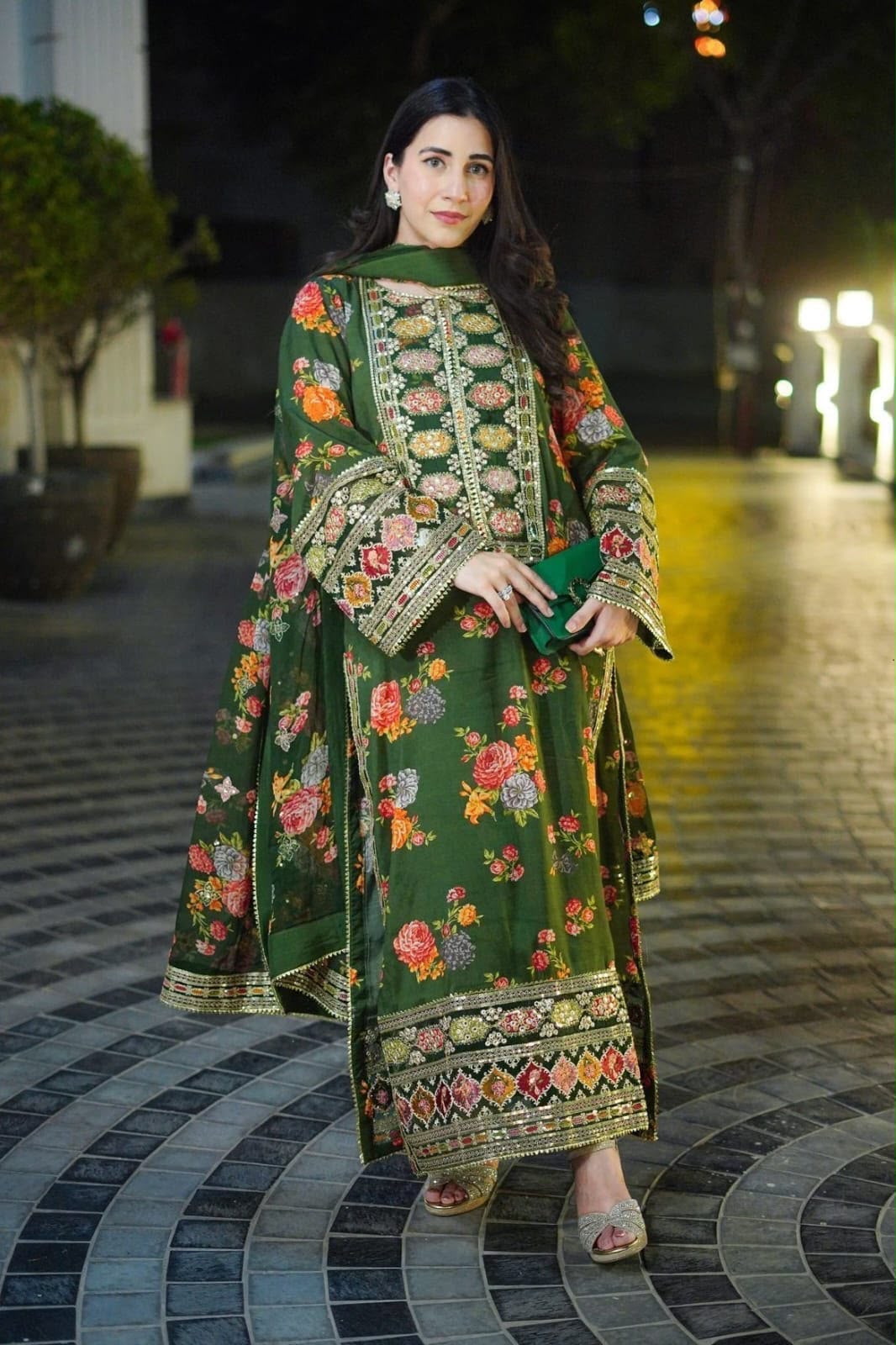 Sillk Digital Printed 3Pc Unstitched