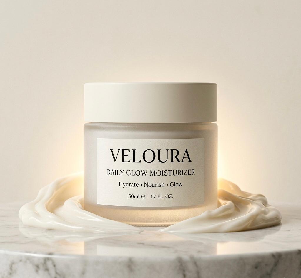 Veloura Daily Glow Moisturizer – Ultimate Hydration & Luminosity