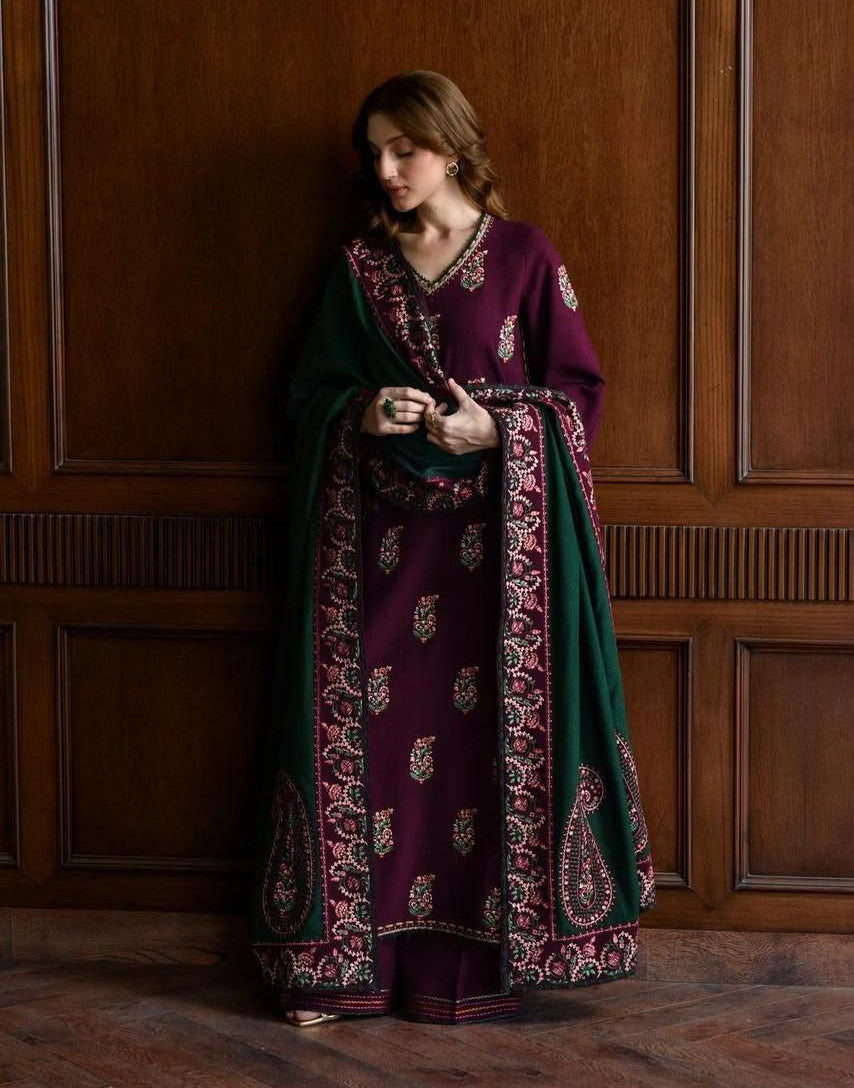 Heavy Embroidered Lawn 3-Piece — Bamber Chiffon Edit