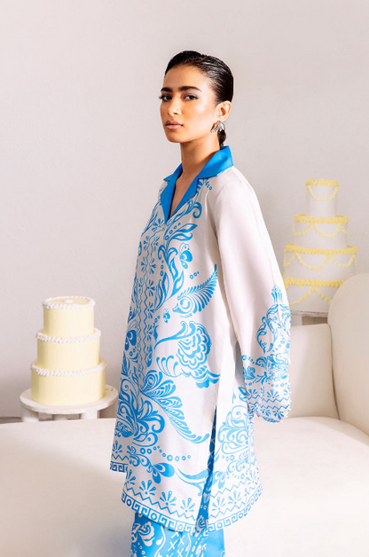 Silk Printed Unstitched 2 piece