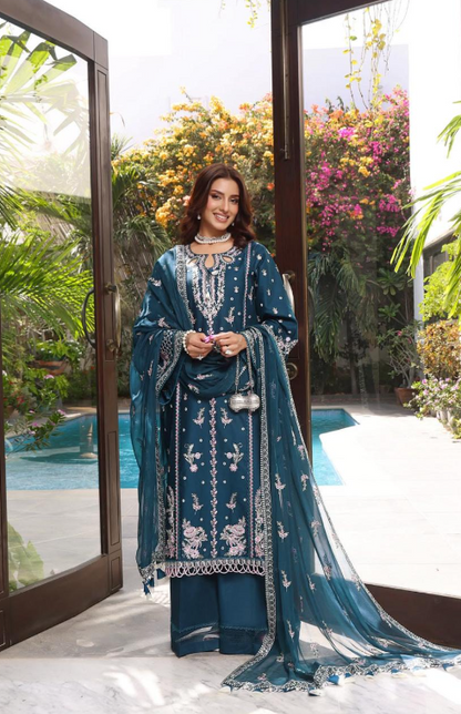 Dhank Embroidered 3Pc Unstitched