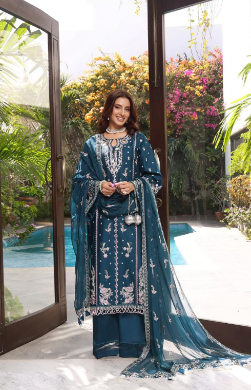 Dhank Embroidered 3Pc Unstitched