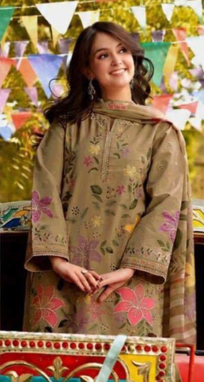 Dhank Embroidered 3Pc Unstitched
