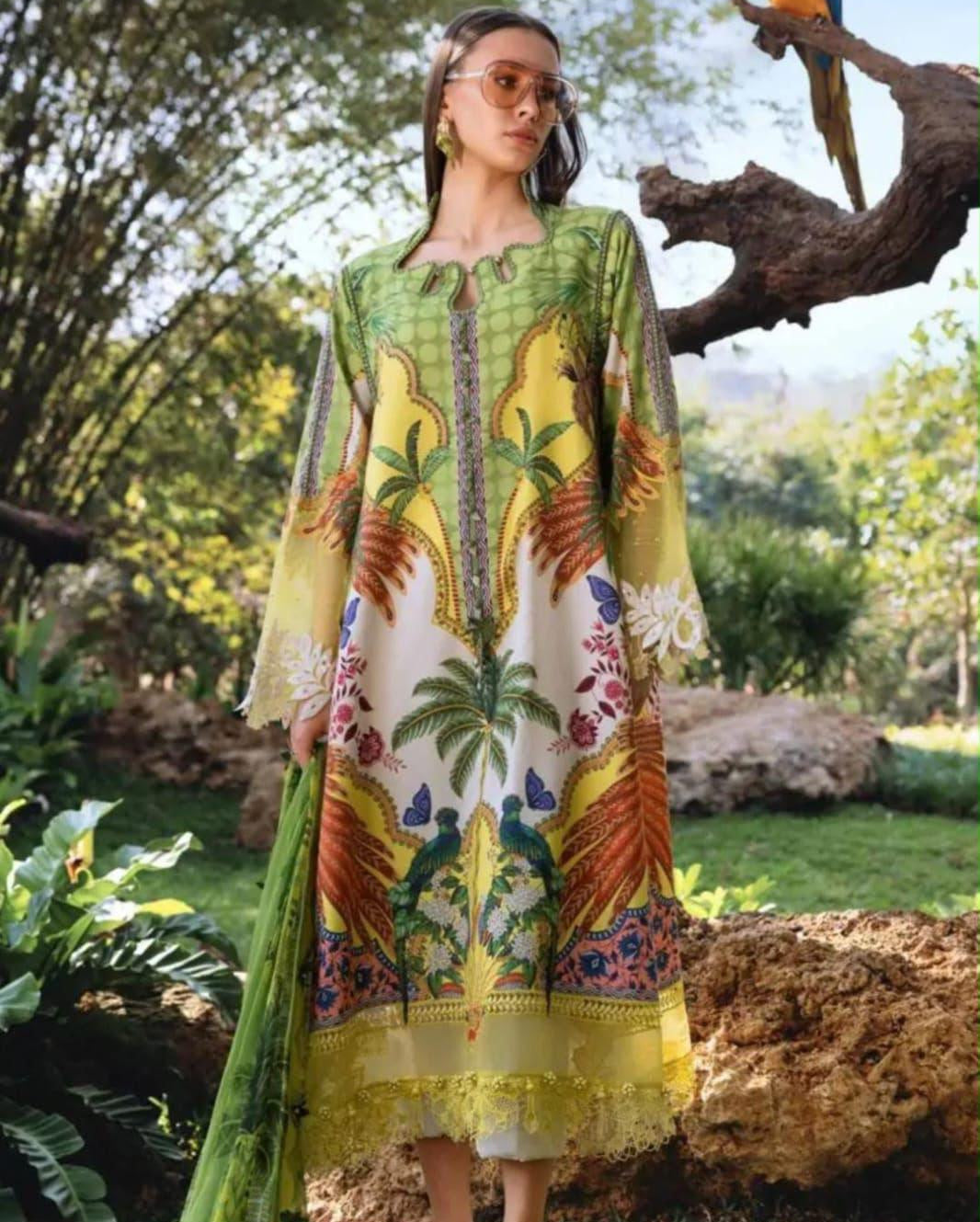 Embroidered Digital Printed Lawn 3-Piece — Everyday Edit