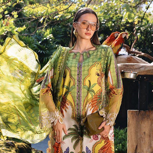 Embroidered Digital Printed Lawn 3-Piece — Everyday Edit