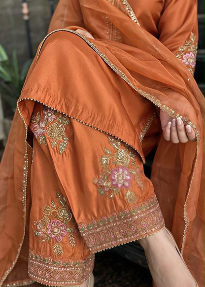 Silk Collection Digital Printed 3Pc Unstitched Suit