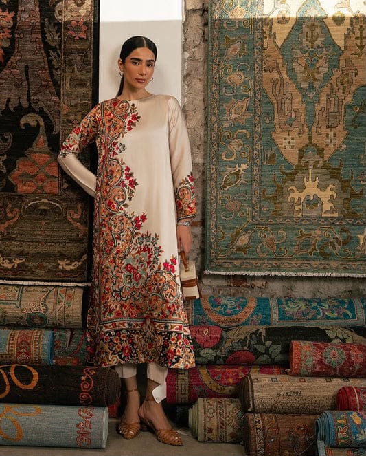 Premium Digital Printed Silk 3Pc Unstitched Suit