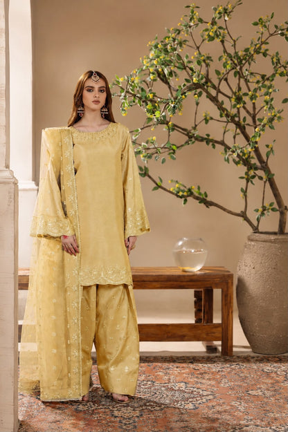 Sequence Embroidered Silk 3-Piece — Cutwork Organza Edit