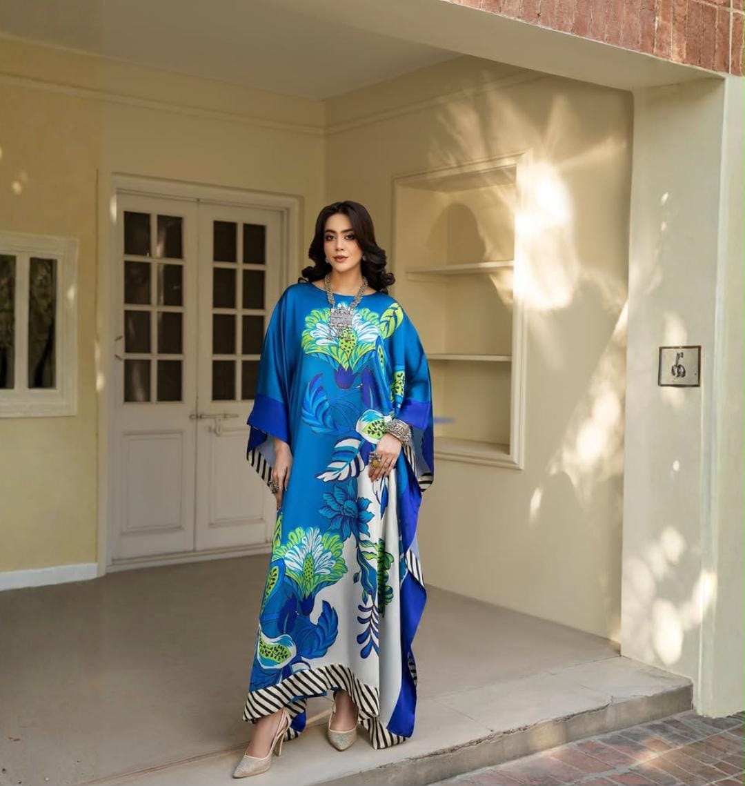 Premium Digital Printed Silk 3Pc Unstitched Suit