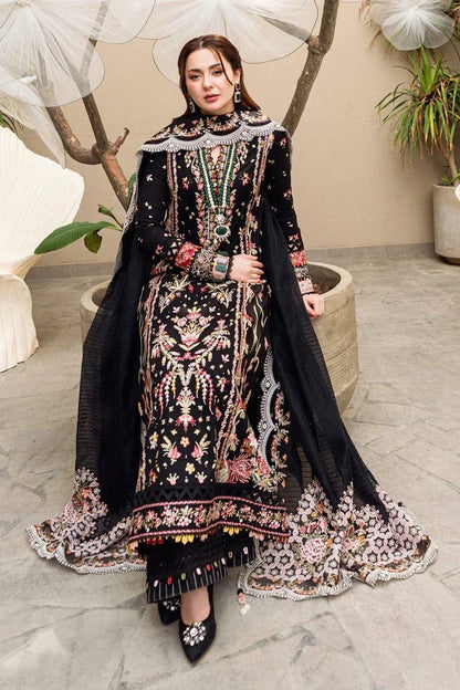 Heavy Embroidered Lawn 3-Piece — Net Cutwork Dupatta Edit