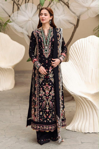 Heavy Embroidered Lawn 3-Piece — Net Cutwork Dupatta Edit