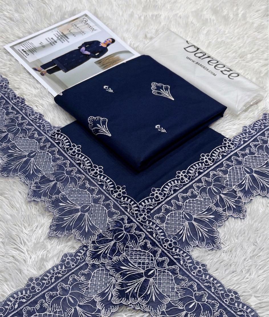Navy Bloom 2-Piece Embroidered Suit