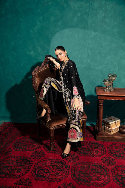 Embroidered Silk 3-Piece-Digital Silk Dupatta Edit