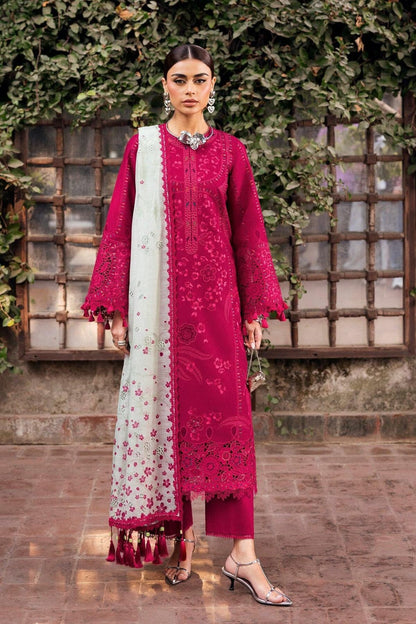 Embroidered Dhanak 3-Piece Unstitched Suit