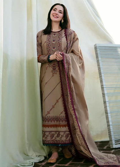 Applique Embroidered Dhanak 3-Piece