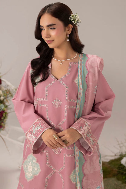 Fully Embroidered Dhanak 3-Piece Suit
