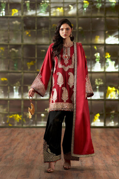 Silk Digital Printed 3Pc Unstitched
