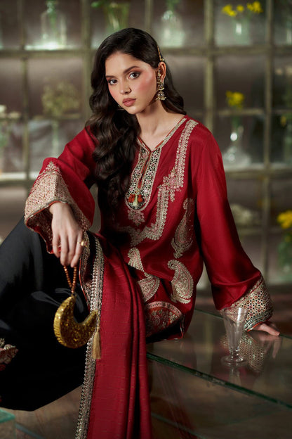 Silk Digital Printed 3Pc Unstitched