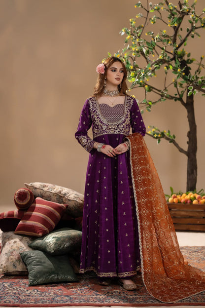 Silk Digital Printed 3Pc Unstitched Suit