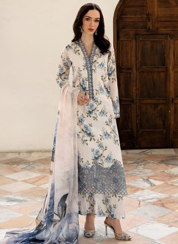 Embroidered Digital Printed Lawn 3-Piece — Chiffon Edit