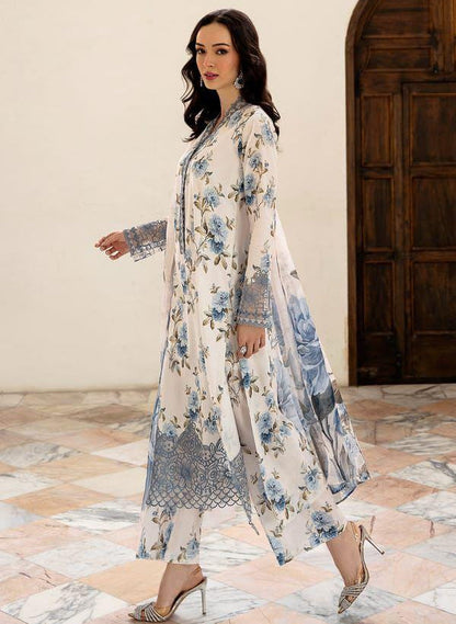 Embroidered Digital Printed Lawn 3-Piece — Chiffon Edit