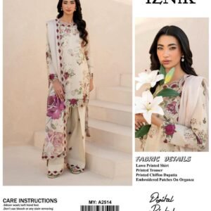 Eco Bloom green Floral Lawn Suit