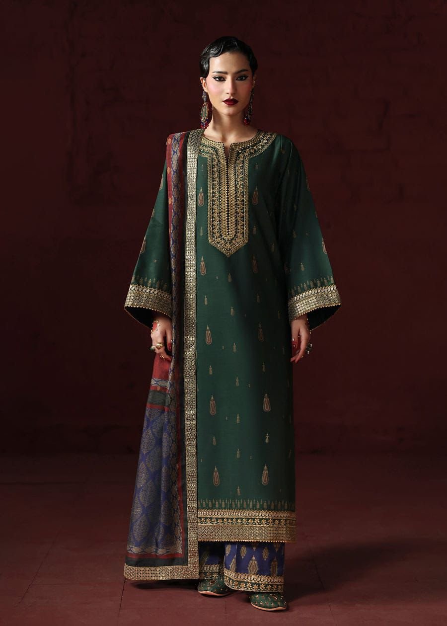 green embroided